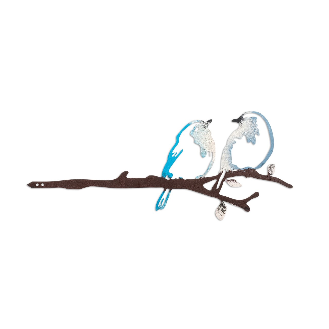 Obiect decorativ de grădină, Bird on the branch 26, 20x50 cm, Multicolor - imagine 4