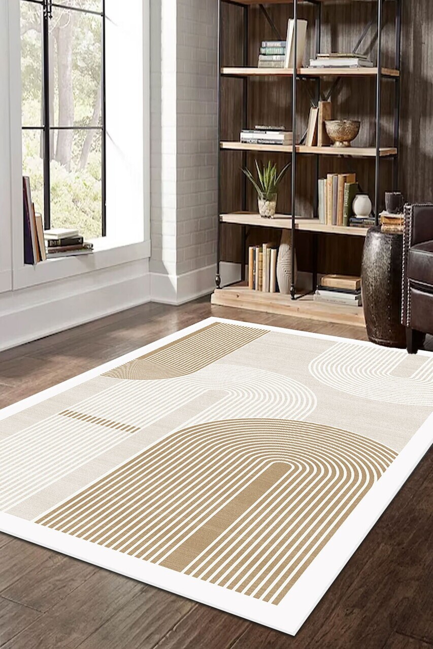 Covor, CLR-7310-HALI-49, 60x250 cm, Poliester, Crem