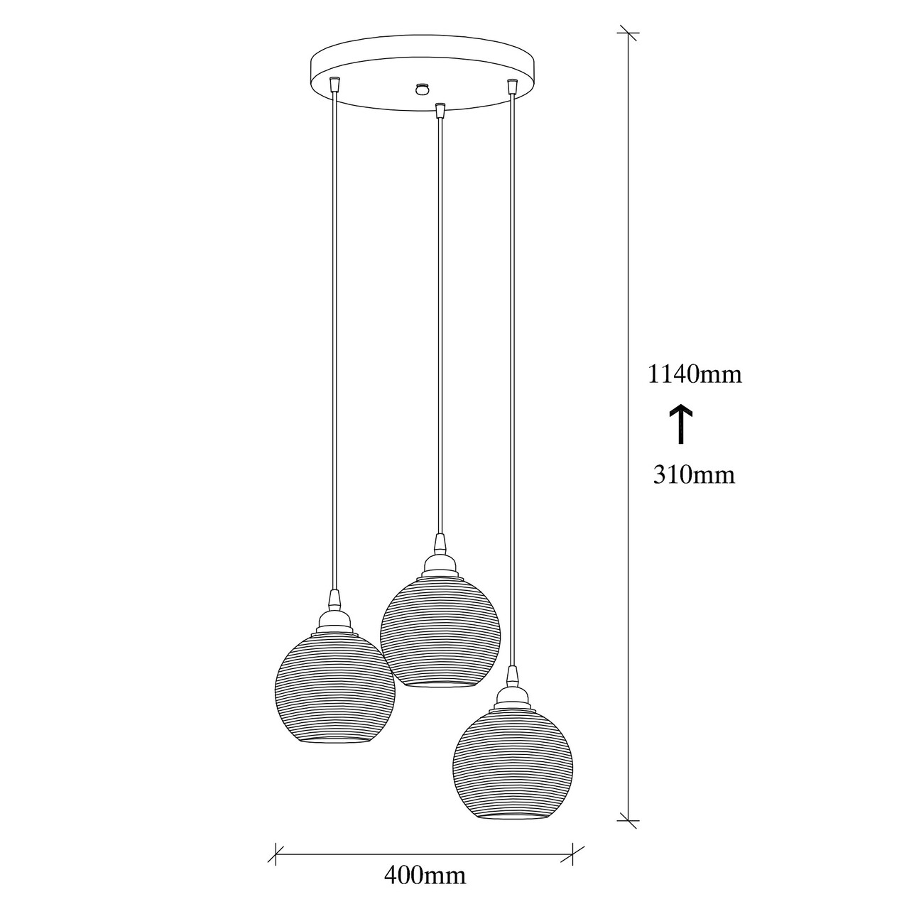 Candelabru, Opviq, Smoked - 031, E27, 60 W, metal/sticla