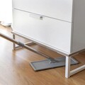 Set mop plat si galeata cu 2 compartimente Klirimop, InnovaGoods, cap rotativ 360º, 140 cm, 6 L, gri/galben