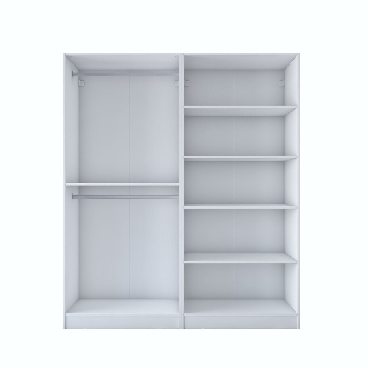 Dulap pentru haine, Hanah Home, BA156, 180x210x57.5 cm, PAL melaminat, Alb - view 10