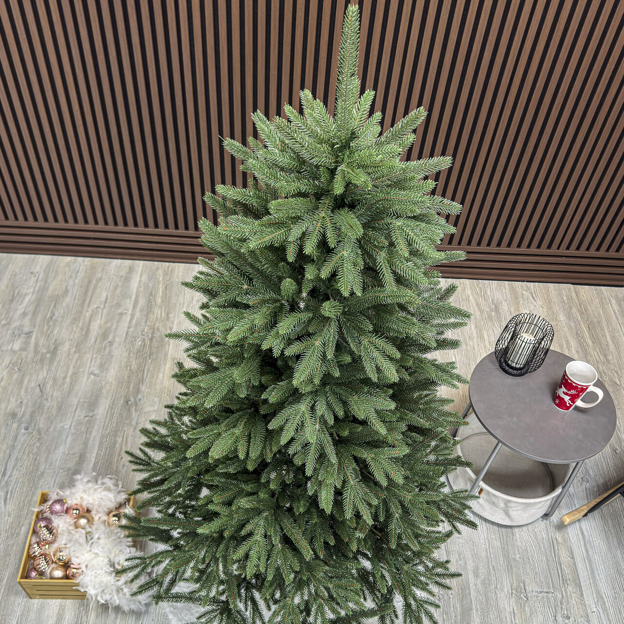 Brad artificial Christmas Deluxe by Sersimo, Alpine, verde, Integral 3D, 180 cm — imaginea 2