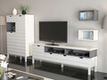 Comoda TV, Zena Home, Adel, PAL, Alb / Antracit
