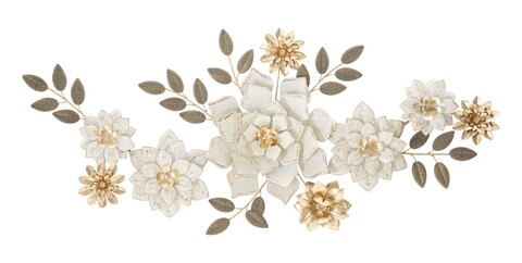 Decoratiune pentru perete, mauro ferretti, petly, 106.7 x 5 x 46.4 cm, fier, multicolor