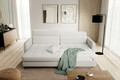 Coltar extensibil stanga 3 locuri ELTAP, LT-01ROY, Gomsi, 228x165x100 cm, lemn/poliester, alb