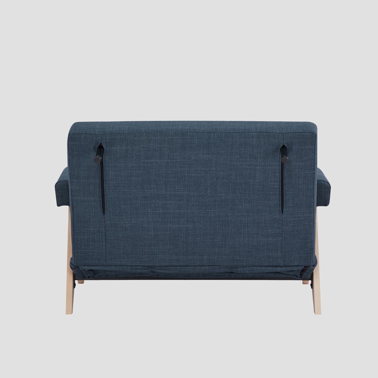Canapea extensibila 1 loc Calore, Homla, 117x90x82 cm, lemn/poliester, albastru inchis - view 13