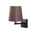 Aplica de perete, Opviq, 892OPV1256, Metal, Negru / Nichel / Crem