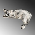 Decoratiune, Cat, 34x18x16 cm, Poliester, Multicolor