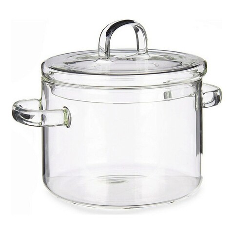 Caserola cu capac transparent, vivalto, 1 l, sticla borosilicata