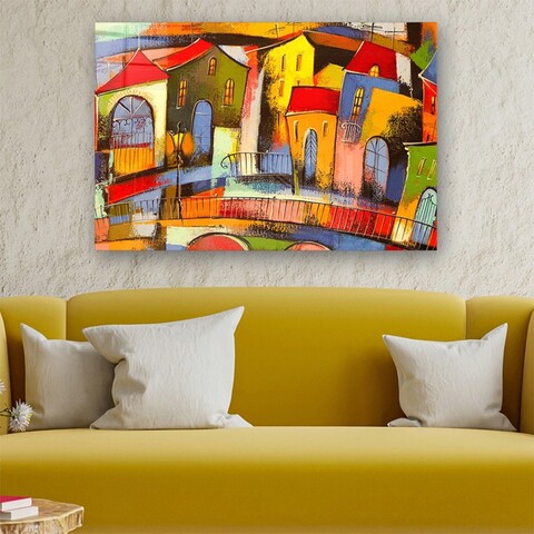 Tablou decorativ, CAM1042732249, Sticla temperata, Dimensiune: 40 x 60 cm, Multicolor Maignan