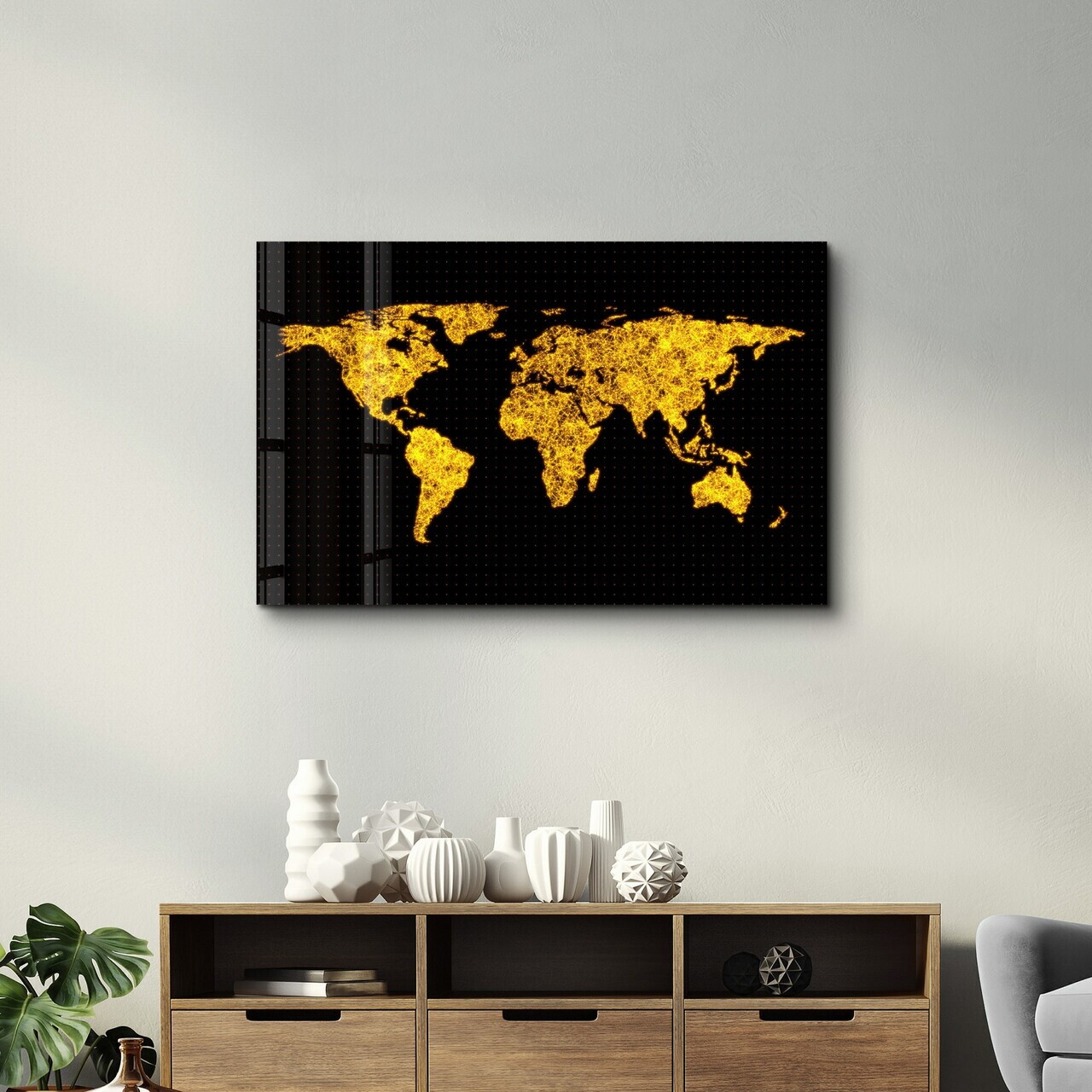 Tablou decorativ, CAM-5072, Dimensiune: 35 x 55 cm, Multicolor — imaginea 2