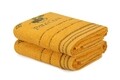 Set 2 prosoape de maini 403,  Beverly Hills Polo Club, 50x90 cm, bumbac, mustar