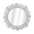Oglinda decorativa InArt Lucille, Ø50 cm, plastic/sticla, auriu