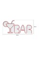 Decoratiune luminoasa LED, Bar, Benzi flexibile de neon, DC 12 V, Galben