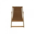 Sezlong, DKD Home Decor, 55 x 110 x 85 cm, bumbac/lemn de salcam, maro