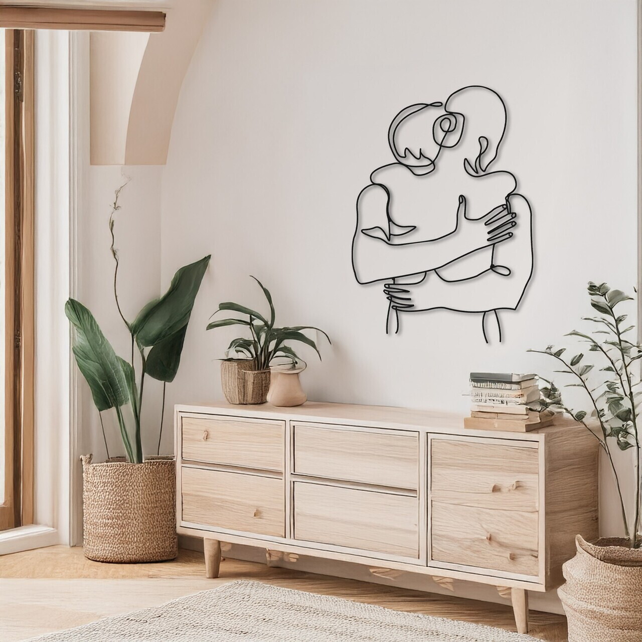 Decoratiune de perete, DCV-1040-MT, Dimensiune: 50 x 35 cm, Negru — imaginea 2