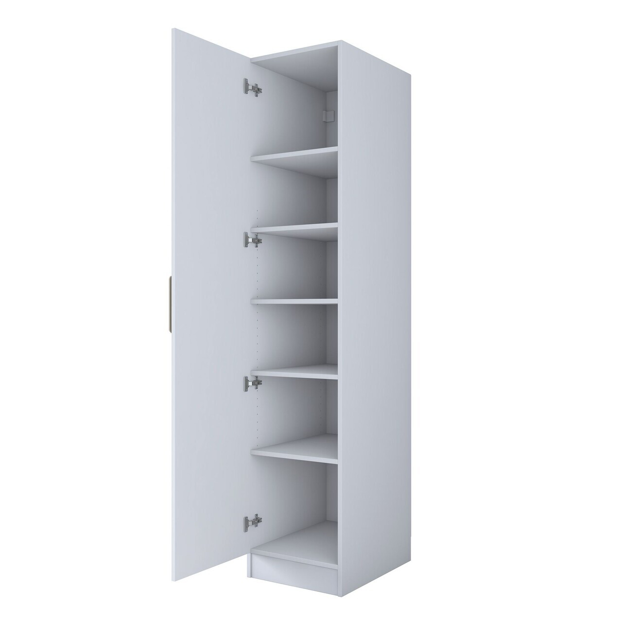 Dulap pentru haine, Hanah Home, BA204, 45x210x45 cm, PAL melaminat, Alb - view 10