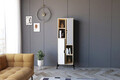 Corp biblioteca, Puqa Design, Sorrento, 48.2x160x30 cm, PAL, Stejar Safir / Alb