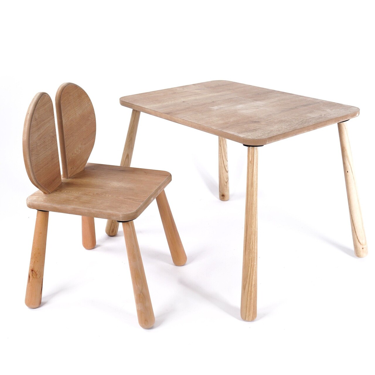 Set masa si scaun pentru copii, Rosewood, BLTYZ-AKTV064, Stejar - 2 | YEO