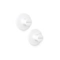 Set 2 agatatori pentru prosoape, Brabantia, White, 4.8x4.8x2.9 cm, polipropilena, alb