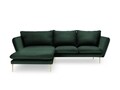 Coltar stanga, Verveine, Mazzini Sofas, 5 locuri, 286x190x96 cm, catifea, verde bottle