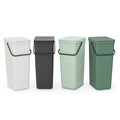 Cos de gunoi, Brabantia, Sort&Go, 40 L, 34.5x26.8x62 cm, polipropilena, verde jad