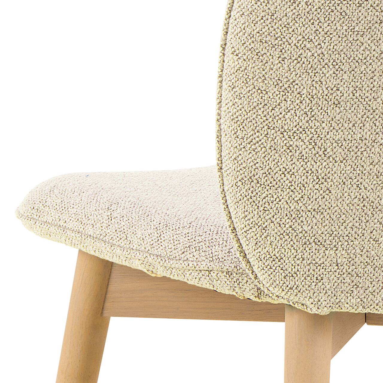 Scaun Cindy, Actona, 49x56x89 cm, tesatura Boucle/lemn de stejar, crem - view 9