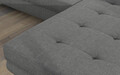 Coltar extensibil dreapta 4 locuri ELTAP, Armd-12, Armando, 289x203x85 cm, lemn/poliester, gri/verde