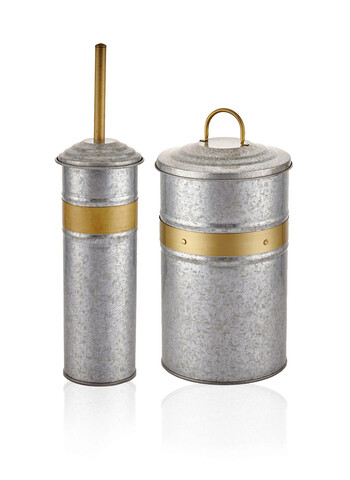 Set de baie (2 piese), mia, gln0015, metal, multicolor