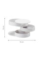 Organizator bijuterii MonarM - 110, Fremont, 10x10x10 cm, plastic, alb