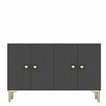 Consola, Hanah Home, Squarel 120, 120x75x32 cm, Antracit