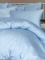 Lenjerie de pat dubla King (EU) De Blue, Beverly Hills Polo Club, 3 piese, 260x220 cm, bumbac satinat, albastru