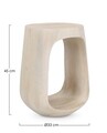Masuta de cafea Lopez, Bizzotto, D33x45 cm, lemn de mango, natural