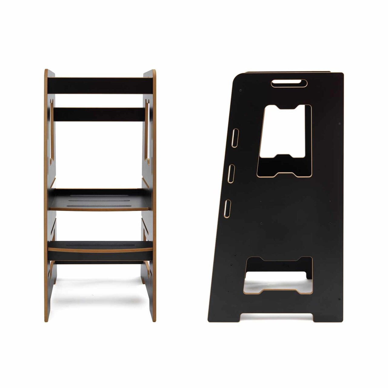 Turn de invatare, Hanah Home, Learning Tower, 40x90x50 cm, Negru - view 2