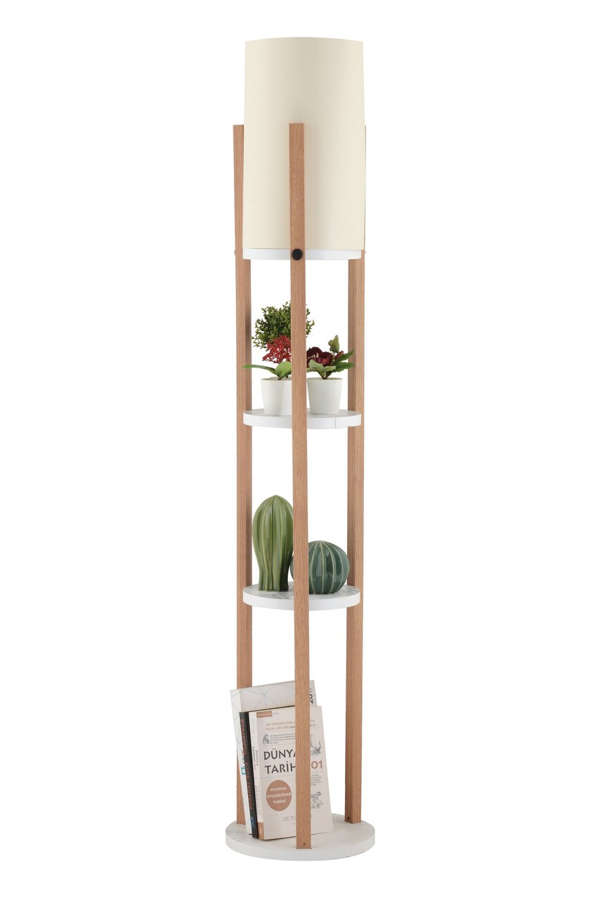 Lampadar, L'essentiel Maison, 390FLH2279, Alb / Natural - view 2