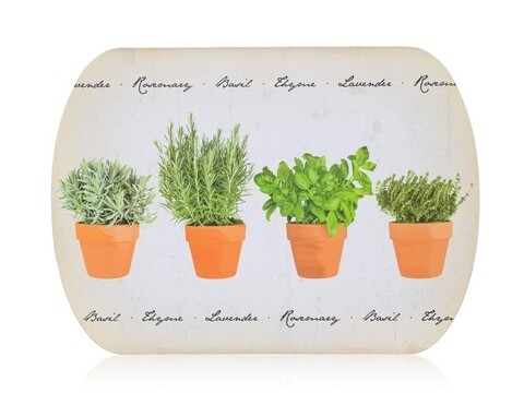 Suport pentru farfurie, herbs, banquet, 39x28 cm, pluta