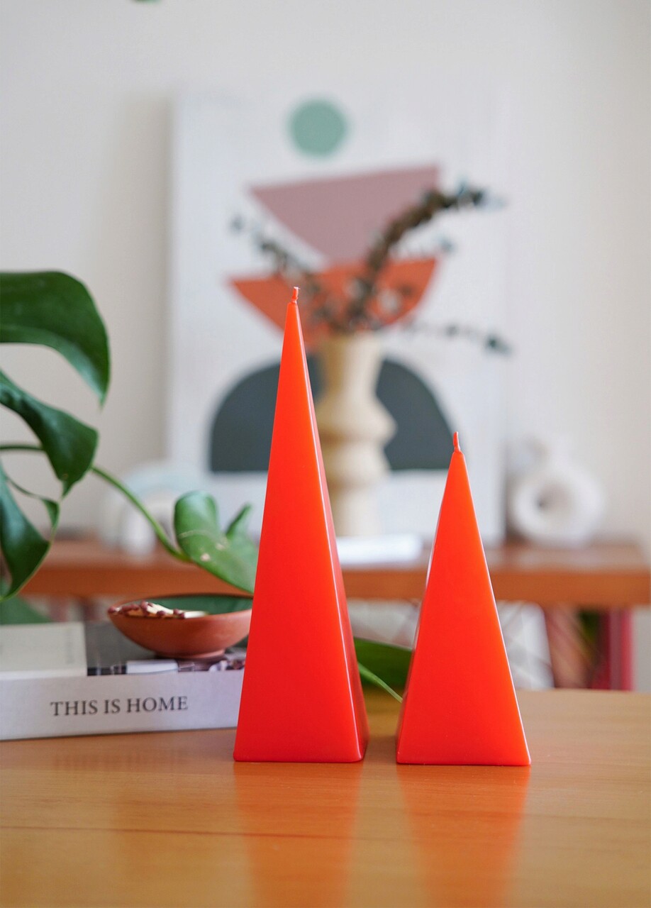 Set 2 lumanari, MUM0230, Caramiziu - 4 | YEO