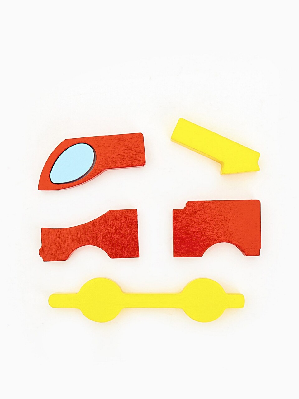 Jucarie pentru landou/carucior, Hanah Home, Firetruck, 23x16x3 cm, Roșu / galben - view 4