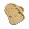Platou Kosova, Brown, bambus, 23x21x2 cm