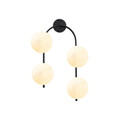 Aplica de perete, Fulgor, 942FLG2114, Metal, Negru / Crem