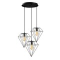 Lustra, Opviq, 892OPV1626, Metal, Negru
