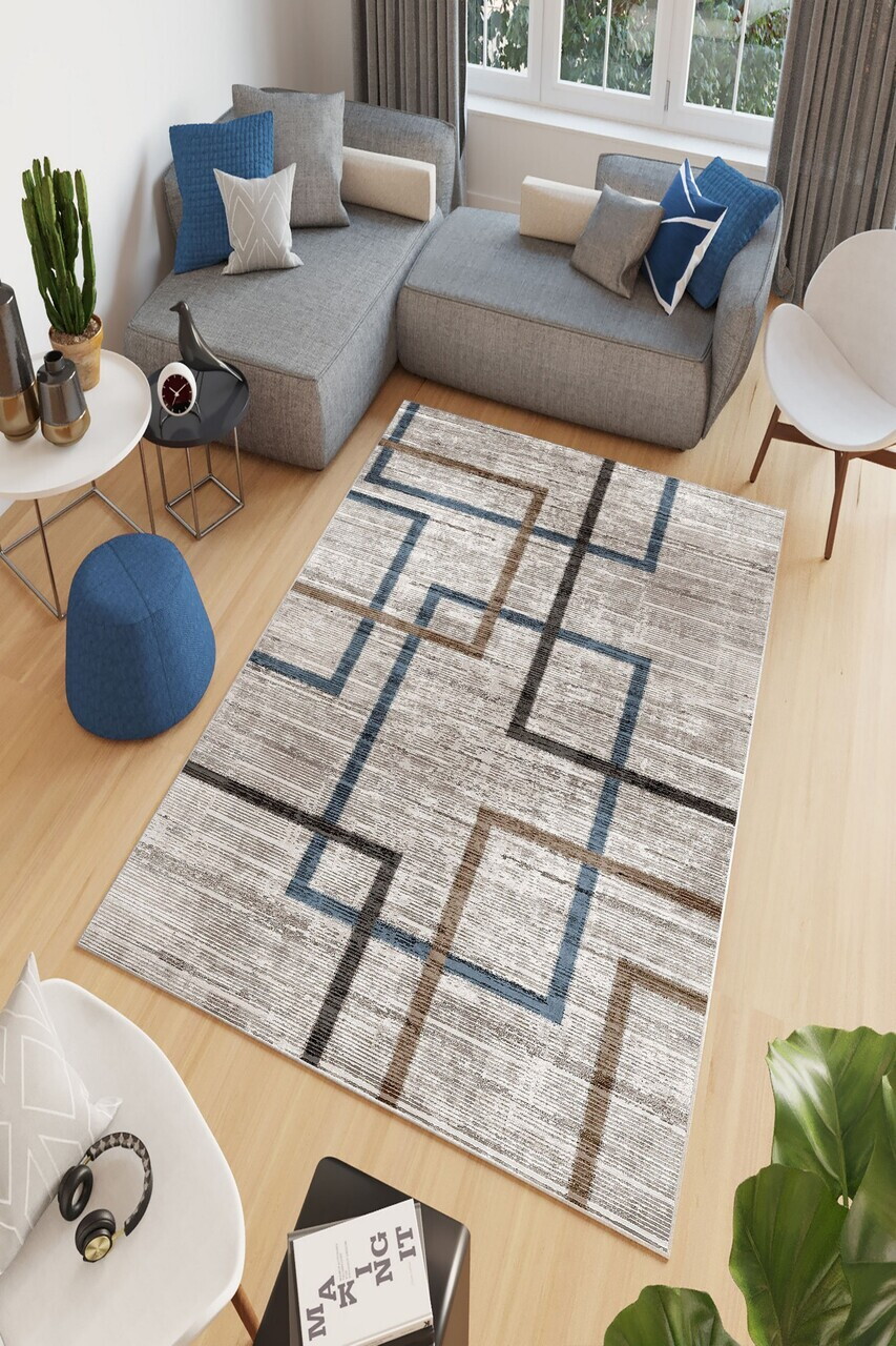 Covor W703 120x180 cm Poliester Gri
