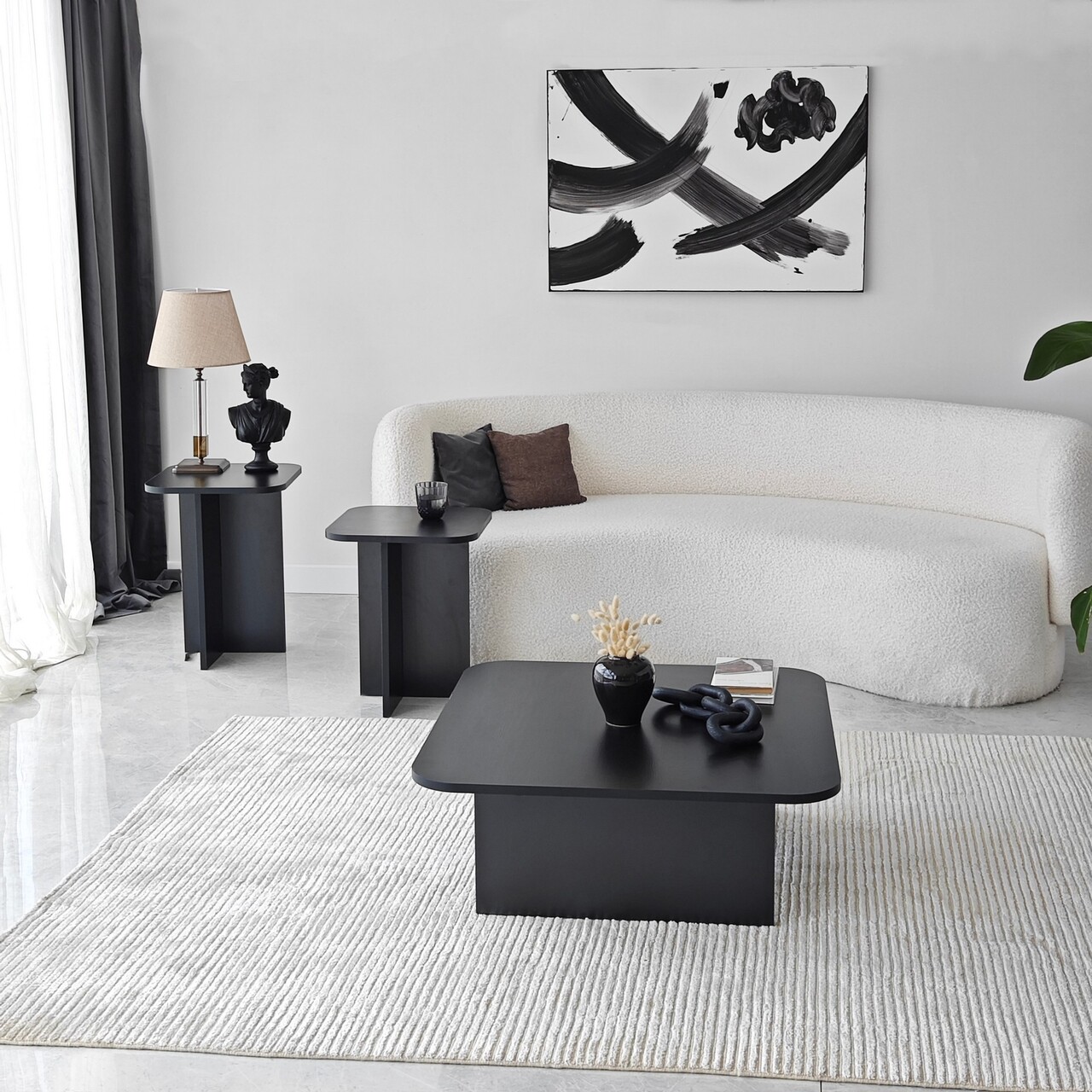 Set masuta de cafea, Neostill, Blues, PAL, Negru - 1 | YEO
