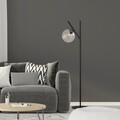 Lampadar, Fork - 13027, Fulgor, 31 x 45 x 152 cm, 1 x E14, 40W, negru