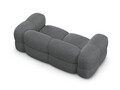 Canapea 3 locuri, Loretto, Cosmopolitan Design, 210x100x68 cm, tesatura structurata, gri