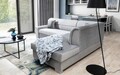 Coltar extensibil dreapta 4 locuri ELTAP, BR19, Bergen, 247x214x83 cm, lemn/poliester, gri deschis