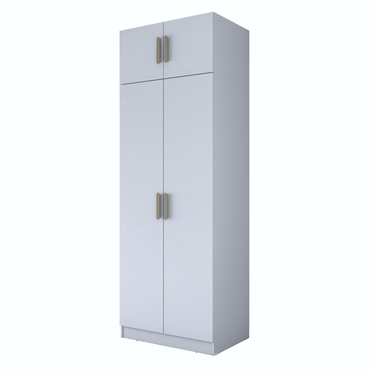 Dulap pentru haine, Hanah Home, BA209, 90x255x57.5 cm, PAL melaminat, Alb - view 8