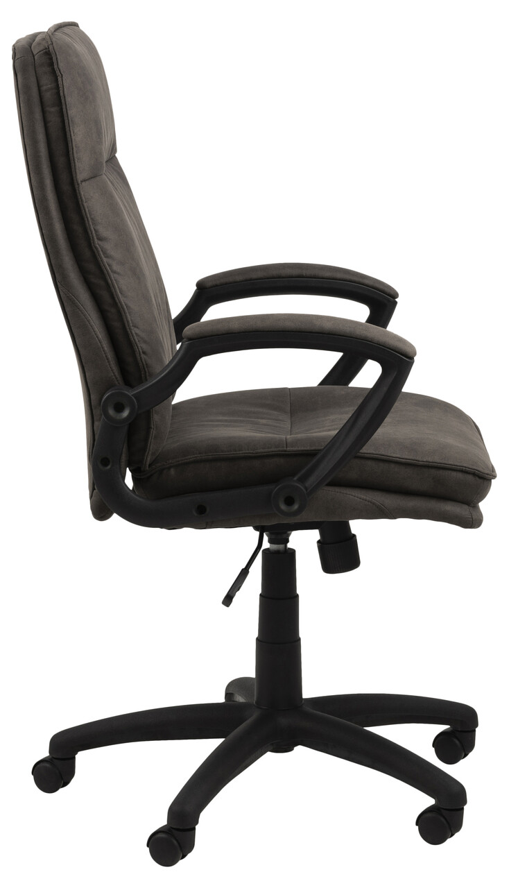 Scaun de birou Brad, Actona, 67x69.5x115 cm, rotativ, poliester/nailon, antracit - view 12