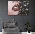 Tablou decorativ Beautiful Lips, Mauro Ferretti, 80x120 cm, lemn pin/canvas imprimat