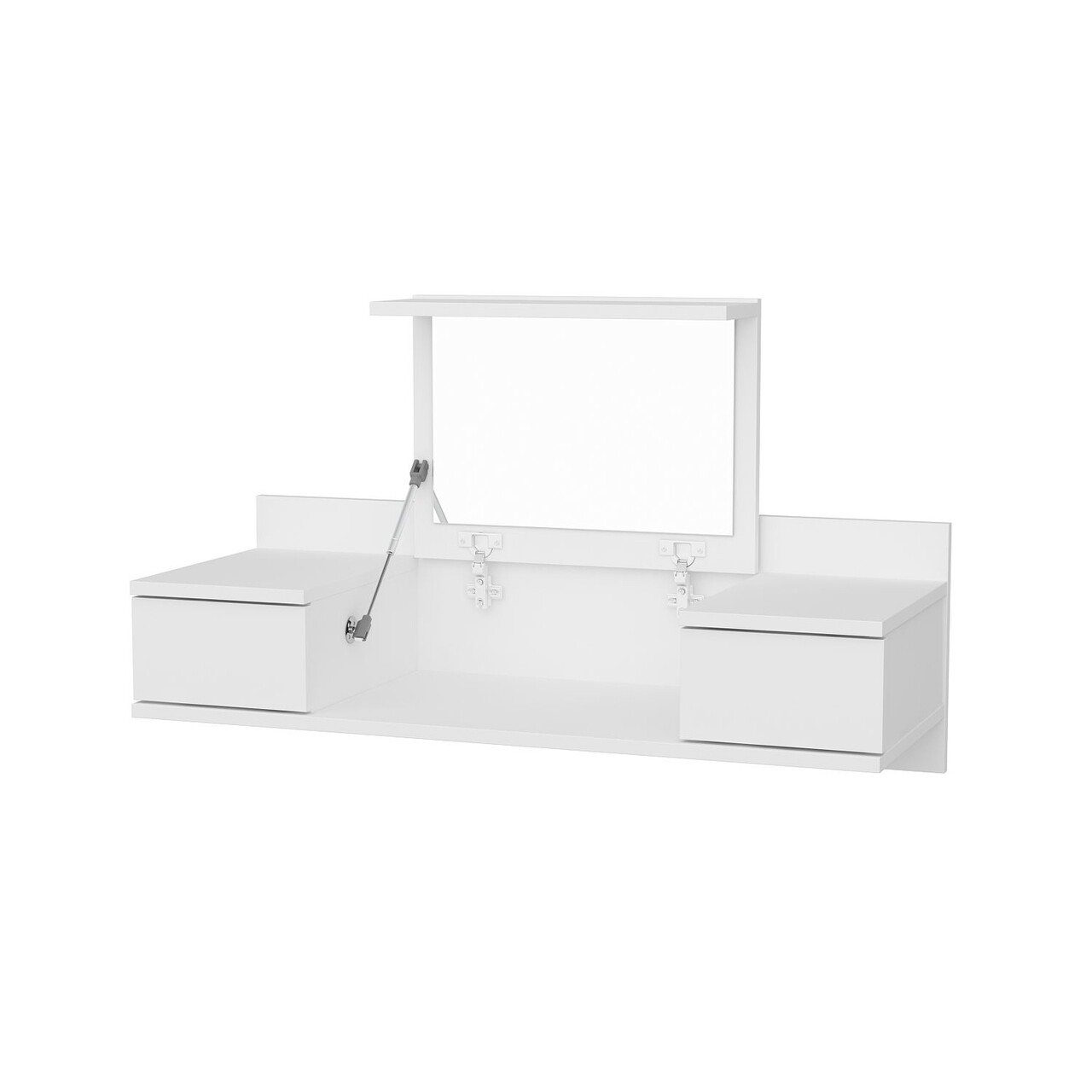 Masa de machiaj, Hanah Home, Zenn, 100x62x38.9 cm, Alb - view 5